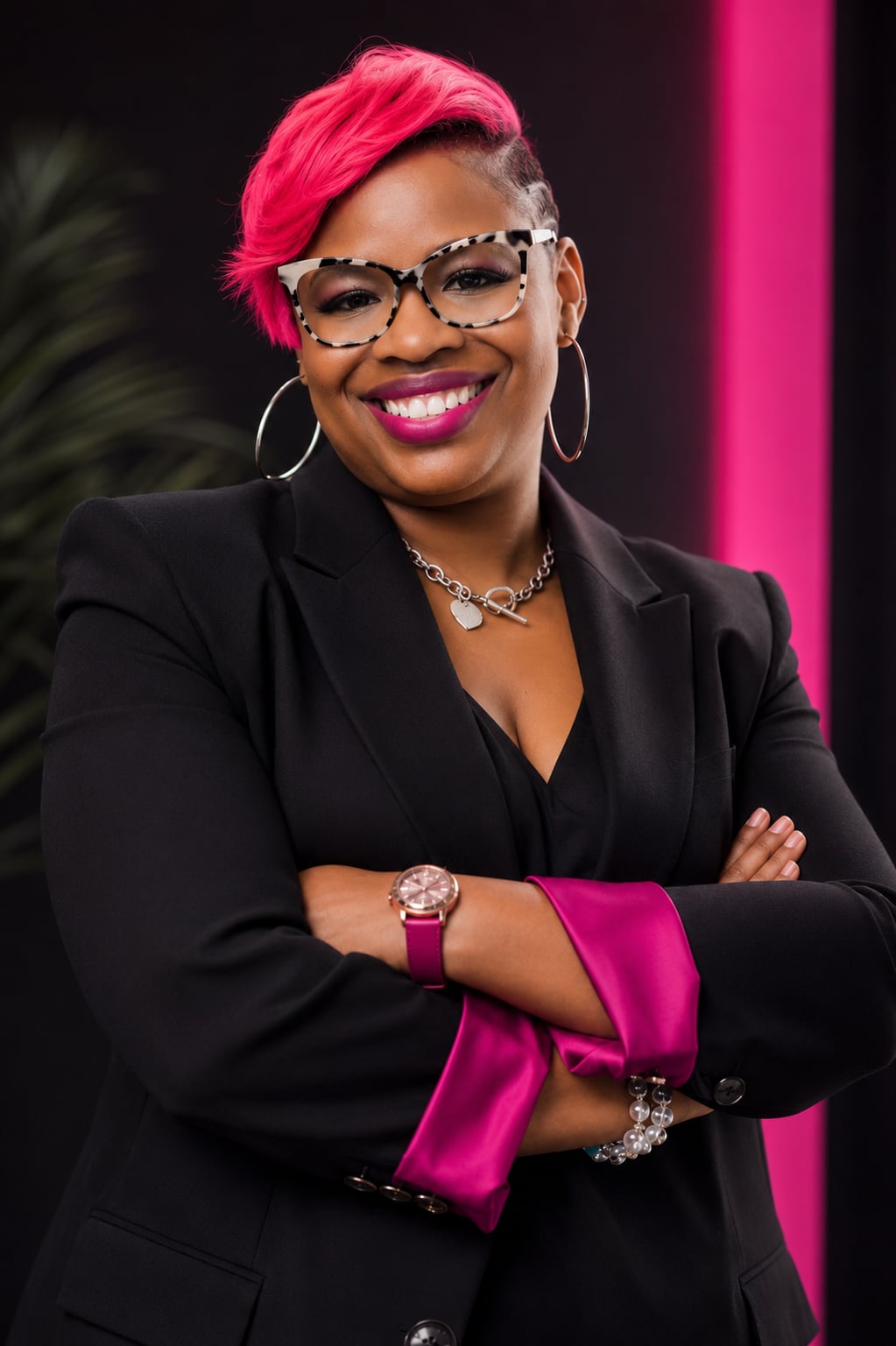 Portrait of LaShawn Davis, leadership speaker and founder of The HR Plug